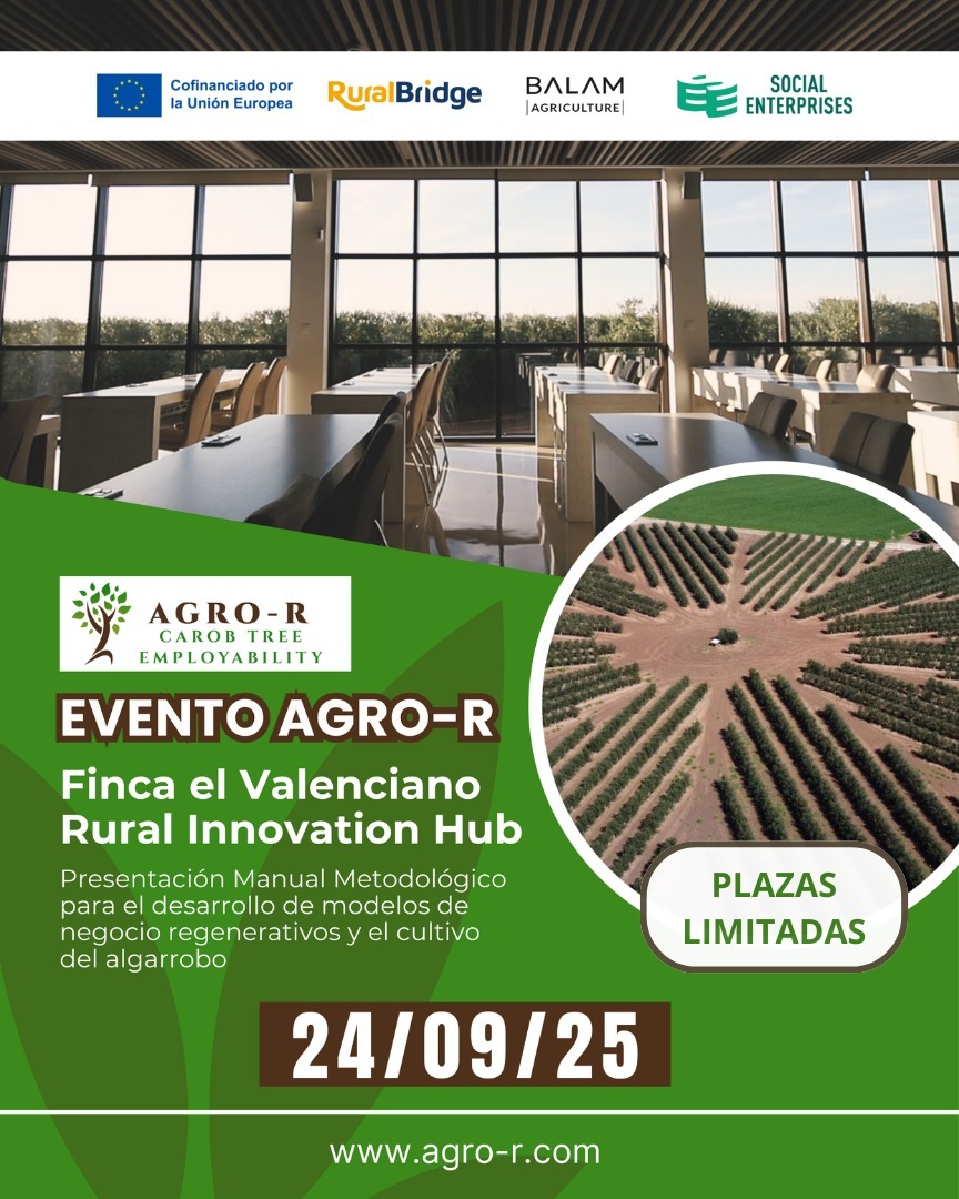 Invitación al evento AGRO-R en El Valenciano Rural Innovation Hub